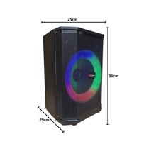 Cargar imagen en el visor de la galería, Parlante Cabina Karaoke 8" 50W Recargable Micrófono PK-S9A