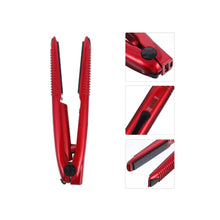 Cargar imagen en el visor de la galería, Plancha Mini Rojo Inalambrica 400° F Viajera