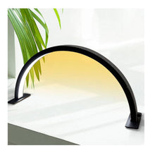 Cargar imagen en el visor de la galería, Lámpara De Escritorio Media Luna Negro Niveles Luz Ajustables