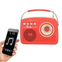 Cargar imagen en el visor de la galería, Radio Retro SuperSonic Sc-1201BT AM/FM Bluetooth USB Rojo