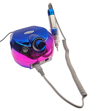 Cargar imagen en el visor de la galería, Drill Pulidor Uñas Tornasol DM-202 45.000 RPM Pedal Azul