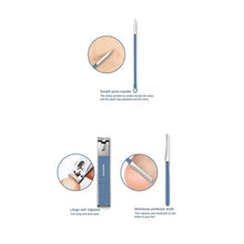 Cargar imagen en el visor de la galería, Set Manicure Pedicure Y Cuidado Facil Kit 16 Piezas + Estuche Azul