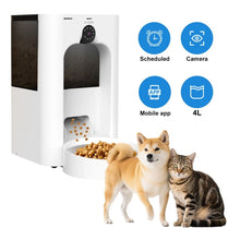 Cargar imagen en el visor de la galería, Comedero Automático Para Mascotas Dispensador Inteligente Cámara Sensor Movimiento WS-23