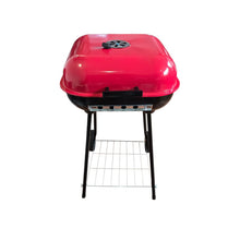 Cargar imagen en el visor de la galería, Asador Parrilla A Carbón Con Tapa Y Ruedas Portátil BBQ KL-041