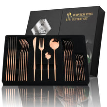 Cargar imagen en el visor de la galería, Juego De Cubiertos 1010-PR 24 Piezas Acero Inoxidable