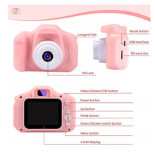 Cargar imagen en el visor de la galería, Mini Camara Niños Foto Digital Bateria Recargable Rosa