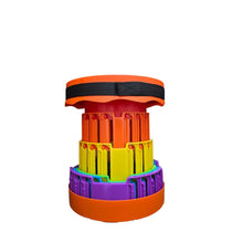 Cargar imagen en el visor de la galería, Silla Taburete Tipo Telescopio Retráctil Portátil DZ-7 Naranja