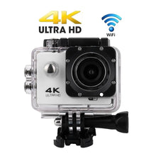 Cargar imagen en el visor de la galería, Camara Deportiva 4K Ultra HD Wifi Resistente Al Agua Blanco