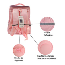 Cargar imagen en el visor de la galería, Maleta Escolar Niñas Reflectiva Bear Rosada
