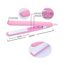 Cargar imagen en el visor de la galería, Mini Plancha Viajera GV-118 Portátil En Cerámica Rosada