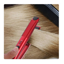 Cargar imagen en el visor de la galería, Plancha Mini Rojo Inalambrica 400° F Viajera
