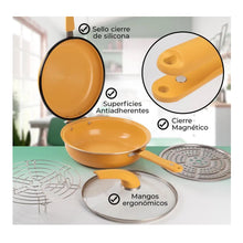 Cargar imagen en el visor de la galería, Sartén Doble Parrilla Wok Antiaherente Schaffhausen