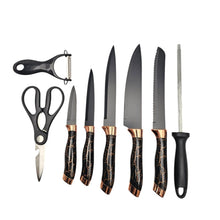 Cargar imagen en el visor de la galería, Set Cuchillos Ceramico 9 Piezas + Base Giratoria N-D