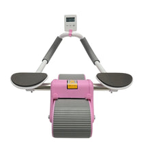 Cargar imagen en el visor de la galería, Rodillo Entrenamiento Muscular Timer Digital Apoyo Codos ZR818 Rosa