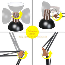 Cargar imagen en el visor de la galería, Lampara Escritorio Negra Con Prensa