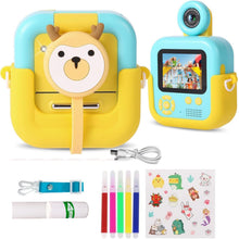 Cargar imagen en el visor de la galería, Cámara Digital Modo Selfie Impresora Niños ADM-02 Amarillo