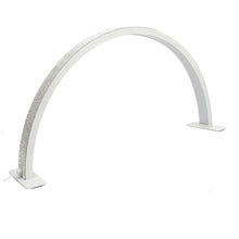 Cargar imagen en el visor de la galería, Lampara Escritorio 27X58 CM Piedras Media Luna Luz Ajustable HQ-55X Blanca