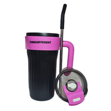 Cargar imagen en el visor de la galería, Termo Térmico Pitillo Acero Inoxidable 860ML Negro