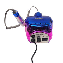 Cargar imagen en el visor de la galería, Drill Pulidor Uñas Tornasol DM-202 45.000 RPM Pedal Azul