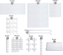 Cargar imagen en el visor de la galería, Organizador Closet 2 Espacios Zapatero Perchero Blanco