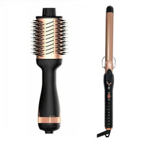 Cargar imagen en el visor de la galería, Combo Cepillo Secador + Rizador Pinza Keratina