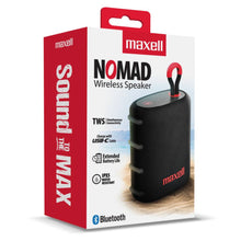 Cargar imagen en el visor de la galería, Parlante Maxel NOMAD Negro Bluetooth Micro SD Portatil