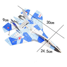 Cargar imagen en el visor de la galería, Avion Armable Juguete Planeador YJ027 Carga USB Celeste