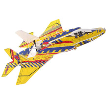 Cargar imagen en el visor de la galería, Avion Armable Juguete Planeador YJ035 Carga USB Amarillo