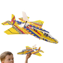Cargar imagen en el visor de la galería, Avion Armable Juguete Planeador YJ035 Carga USB Amarillo