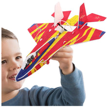 Cargar imagen en el visor de la galería, Avión Armable Juguete Planeador YJ035 Carga USB Rojo