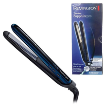 Cargar imagen en el visor de la galería, Plancha Cabello Remington Sapphire Pro Titanio Zafiro