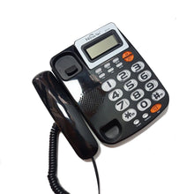 Cargar imagen en el visor de la galería, Teléfono Alámbrico Nano-Tec NT-T110 Negro Identificador Altavoz y Calculadora