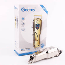 Cargar imagen en el visor de la galería, Maquina Peluquera Inalámbrica Profesional Geemy GM 6567 Plateada