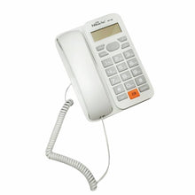 Cargar imagen en el visor de la galería, Teléfono Alámbrico Nano-Tec NT-T109 Blanco Identificador Altavoz y Calculadora