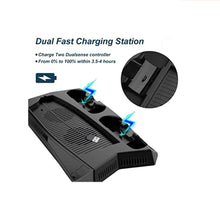 Cargar imagen en el visor de la galería, Soporte de Carga Con Ventilador de Enfriamiento Multifunción P5 Negro