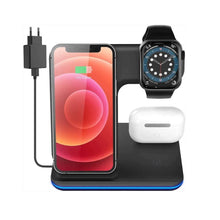Cargar imagen en el visor de la galería, Soporte de Cargador Inalámbrico 3 En 1 Qi 15 W.