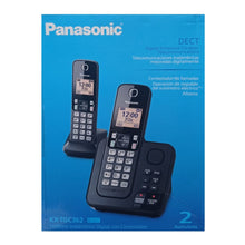 Cargar imagen en el visor de la galería, Teléfono Inalámbrico Panasonic Kx-tgc362 Duo Negro