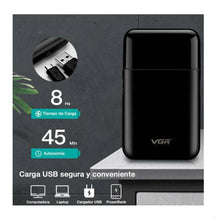 Cargar imagen en el visor de la galería, Maquina Afeitadora Rasuradora VGR V-390 Negro