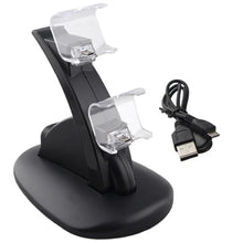 Cargar imagen en el visor de la galería, Base de Carga Control PS4 Play Station 4 Carga Dos Controles