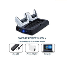 Cargar imagen en el visor de la galería, Soporte de Carga Con Ventilador de Enfriamiento Multifunción P5 Negro