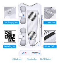 Cargar imagen en el visor de la galería, Soporte de Carga Con Ventilador de Enfriamiento Multifunción P5 Blanco