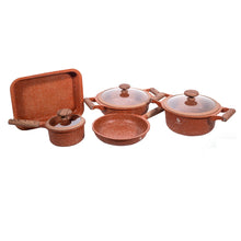 Cargar imagen en el visor de la galería, Batería de Ollas en Granito Schaffhausen 8 Piezas Naranja