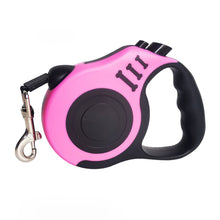 Cargar imagen en el visor de la galería, Correa Retráctil Mascotas Rosa 5M Con Botón de Freno y Bloqueo SJ-188
