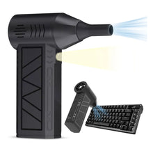 Cargar imagen en el visor de la galería, Mini Soplador De Aire Recargable 130.000 RPM 3 Velocidades Luz LED ZY7400-SE/PRO
