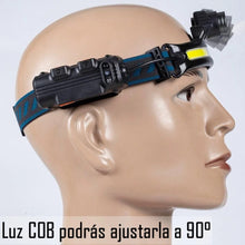 Cargar imagen en el visor de la galería, Linterna Frontal COB Brillante Luz Camping W678
