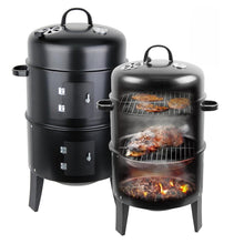 Cargar imagen en el visor de la galería, Barril Ahumador Asador 3 en 1 Medidor Temperatura, Altura 83 cm
