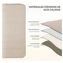 Cargar imagen en el visor de la galería, Colchón Inflable Doble 198 x 150 x 40 cm Inflador Eléctrico Inalámbrico
