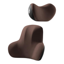 Cargar imagen en el visor de la galería, Set Cojín Soporte Lumbar Y Cuello E701 Silla Automóvil Oficina Café
