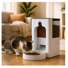 Cargar imagen en el visor de la galería, Comedero Automático Para Mascotas Dispensador Inteligente Cámara Sensor Movimiento WS-23
