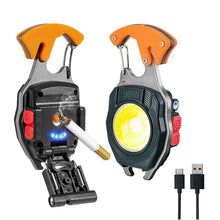 Cargar imagen en el visor de la galería, Linterna Led Llavero Multiusos 10 En 1 Herramienta Camping W5147
